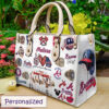 Atlanta Braves Leather Handbag