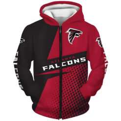 Atlanta Falcons 1C Hoodie Zip Hoodie 3D