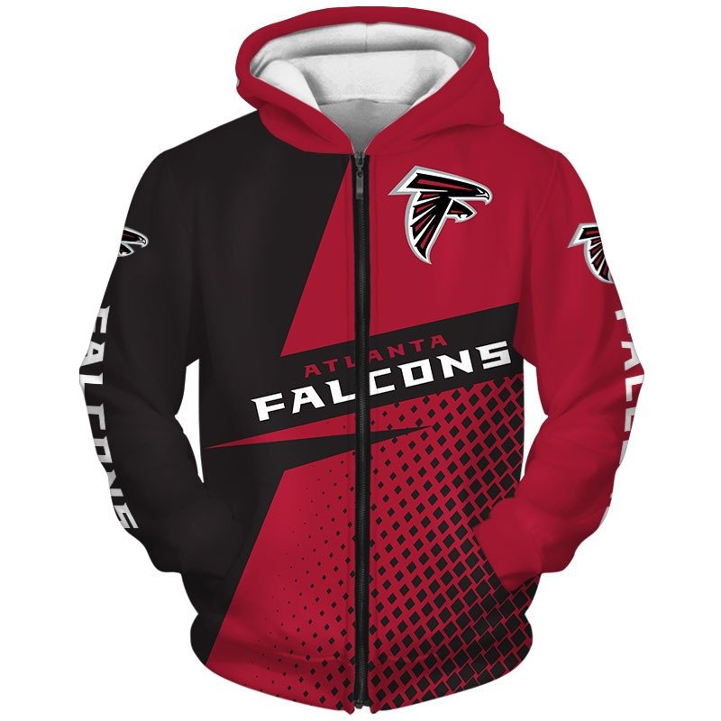 Atlanta Falcons 1C Hoodie Zip Hoodie 3D 1 Atlanta Falcons 1C Hoodie Zip Hoodie 3D