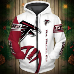 Atlanta Falcons 2 Hoodie Zip Hoodie 3D