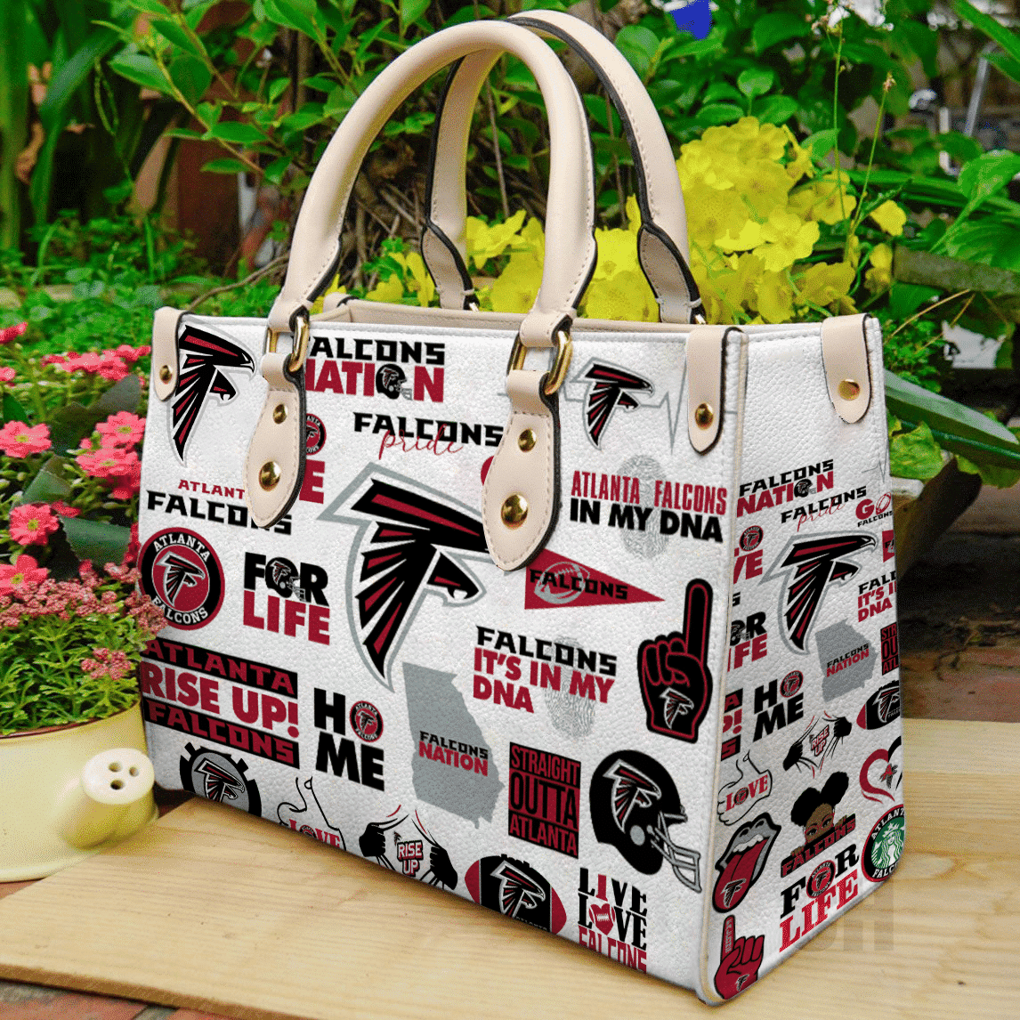Atlanta Falcons Leather Handbag 1 Atlanta Falcons Leather Handbag