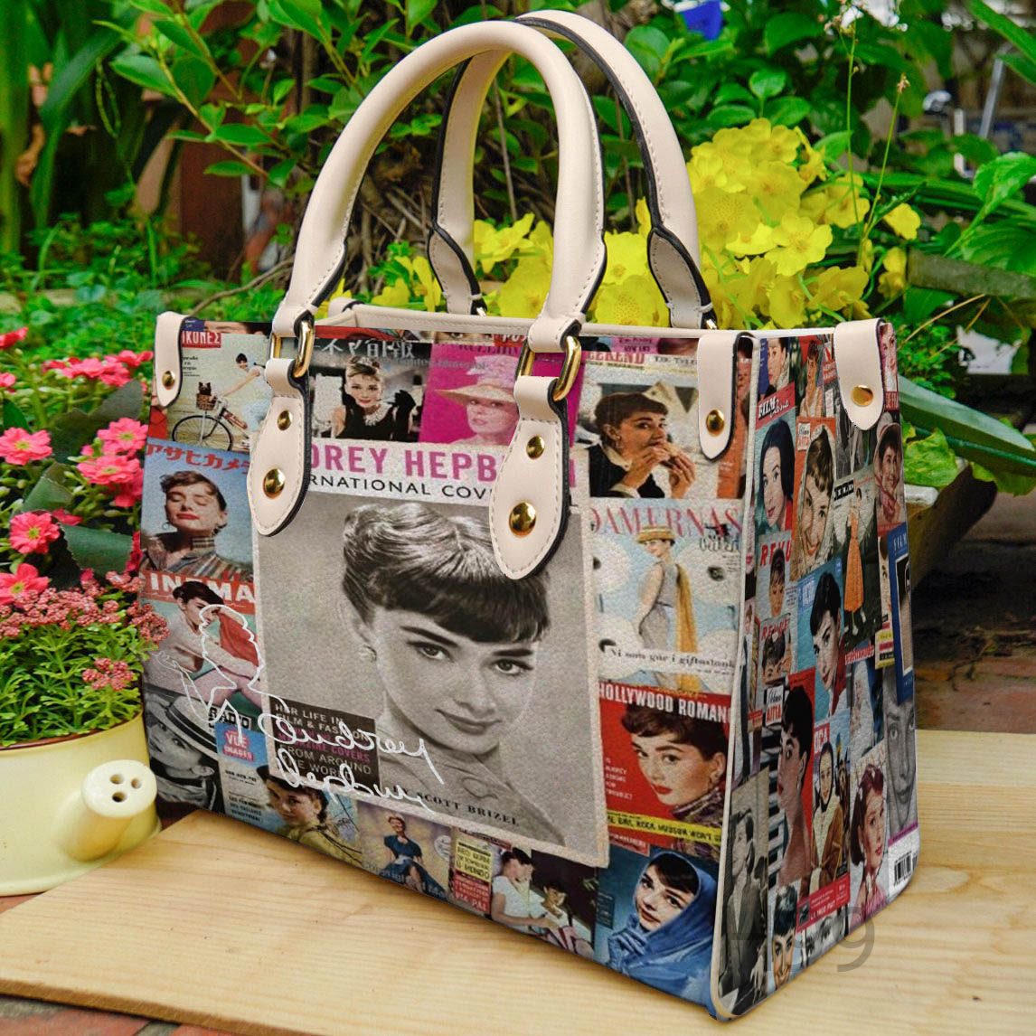 Audrey Hepburn Leather Handbag 1 Audrey Hepburn Leather Handbag