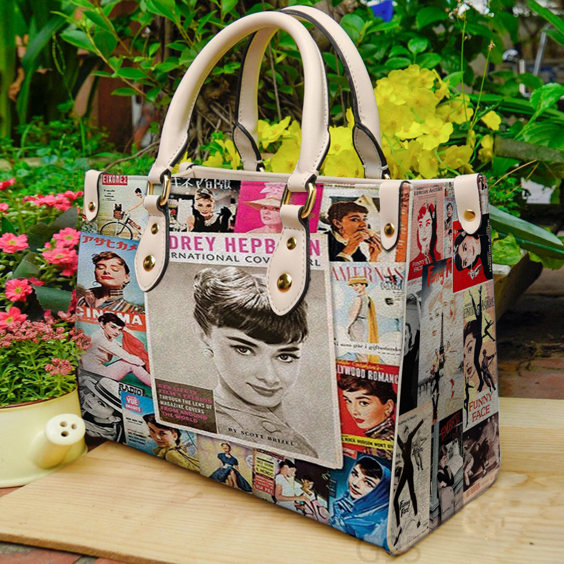 Audrey Hepburn Leather Handbag 1 Audrey Hepburn Leather Handbag