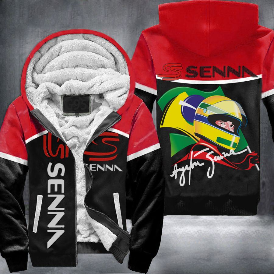 Ayrton Senna Fleece Jacket 1 Ayrton Senna Fleece Jacket