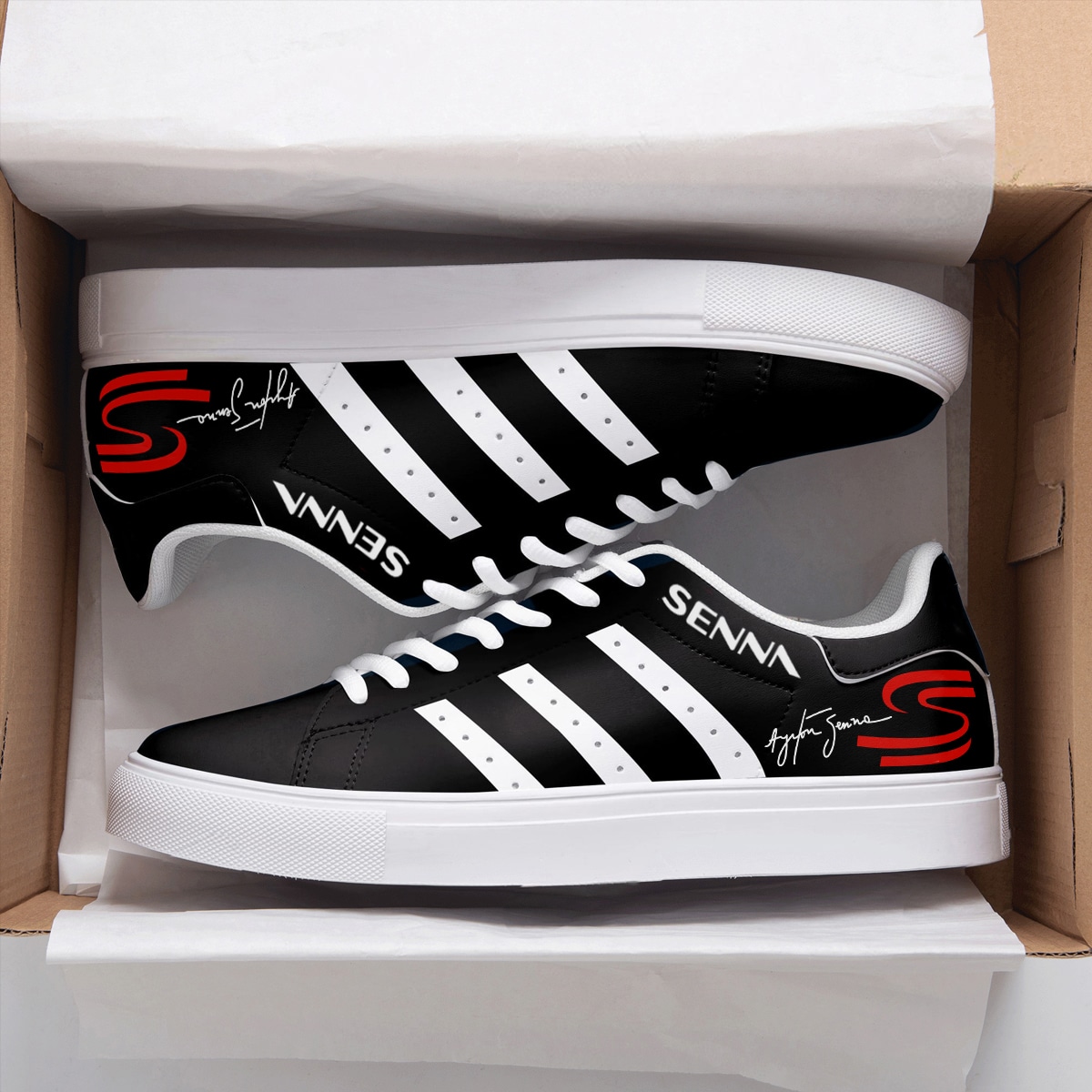 Ayrton Senna Memories Stan Smith Shoes 1 Ayrton Senna Memories Stan Smith Shoes