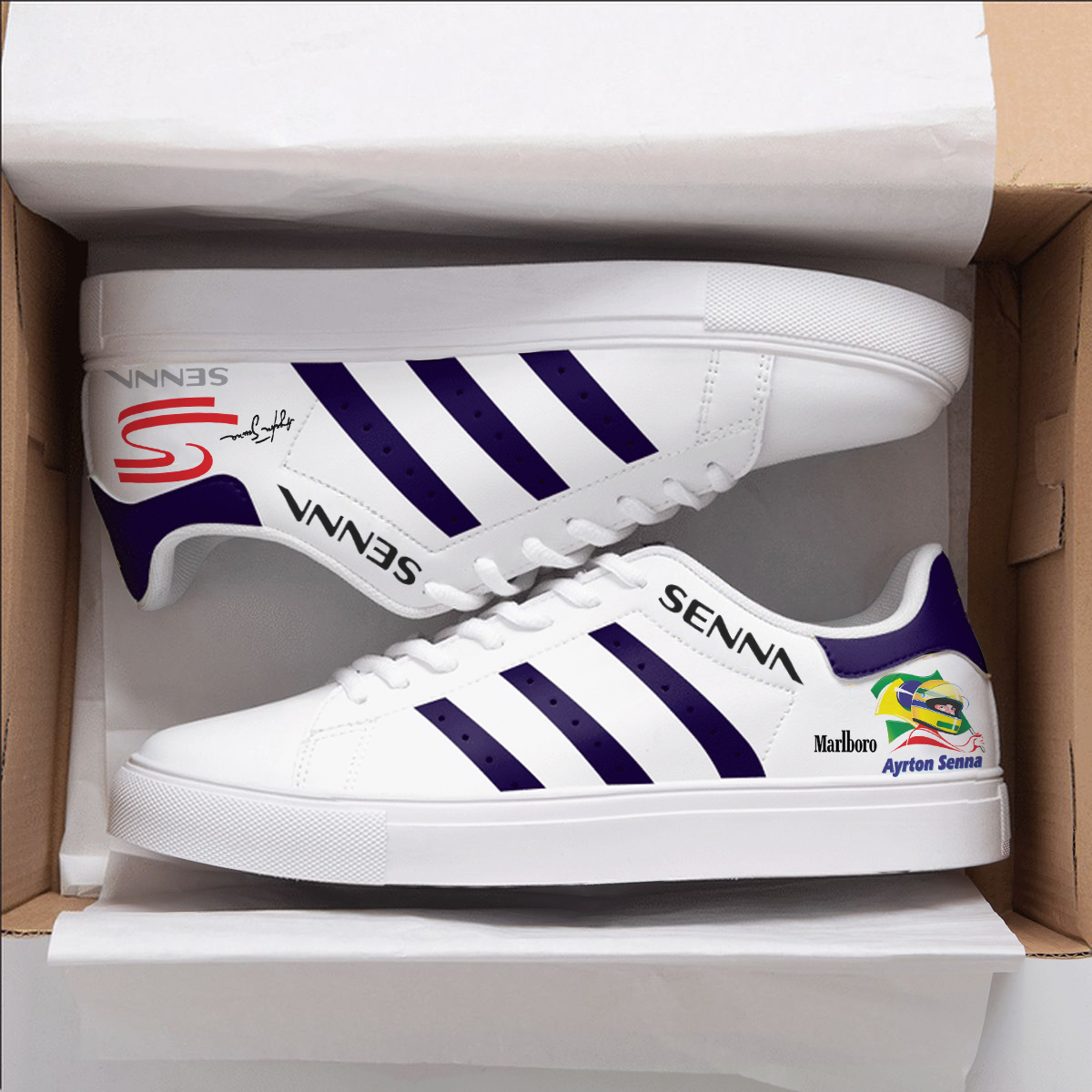 Ayrton Senna Stan Smith Shoes 1 Ayrton Senna Stan Smith Shoes