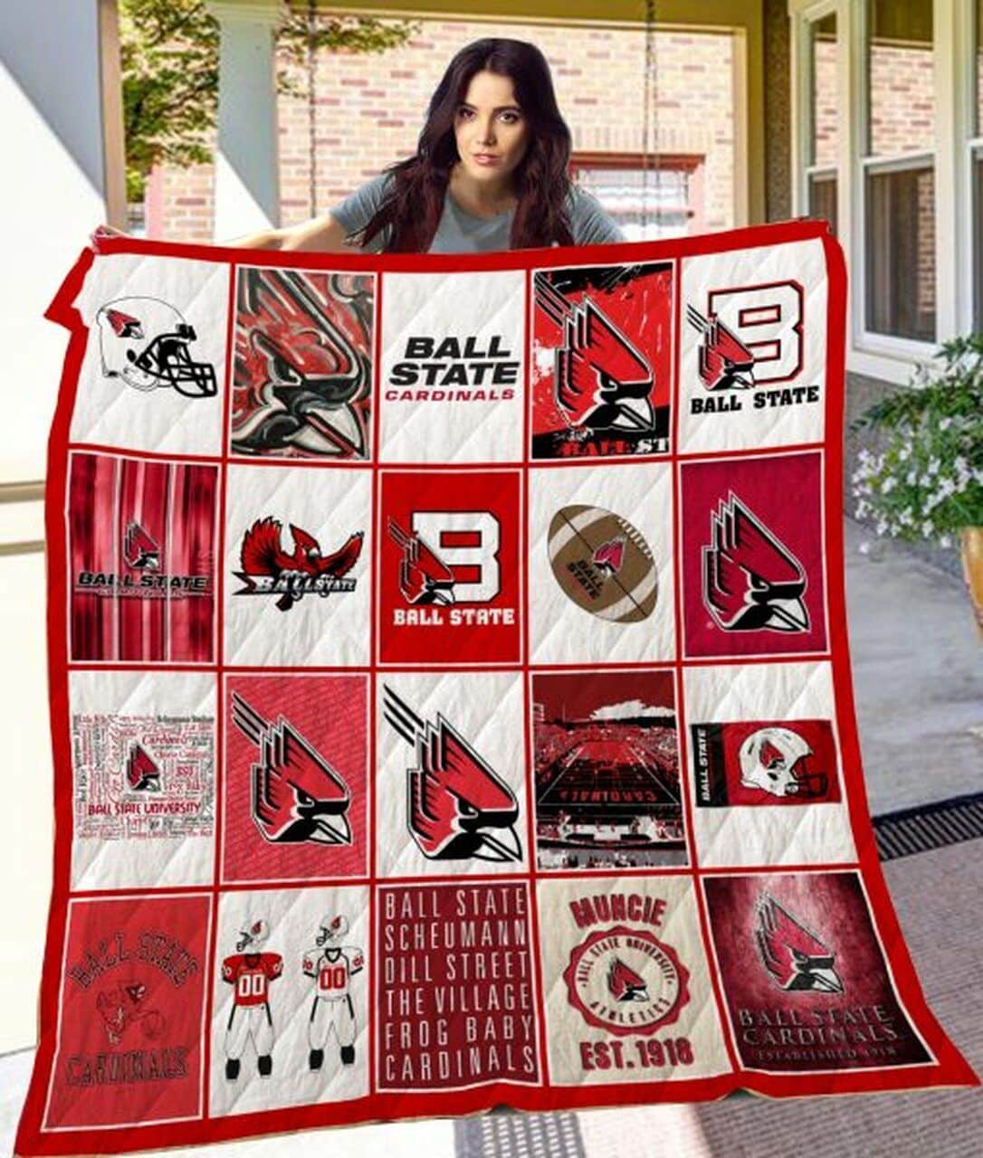 Ball State Cardinal Blanket 1 Ball State Cardinal Blanket