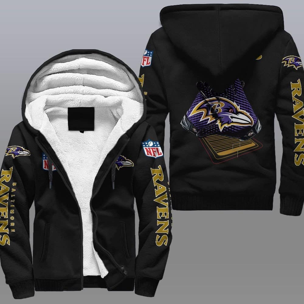 Baltimore Ravens 1G Fleece Jacket 1 Baltimore Ravens 1G Fleece Jacket