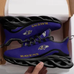 Baltimore Ravens Black Max Soul Shoes