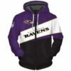 Baltimore Ravens Hoodie Zip Hoodie 3D