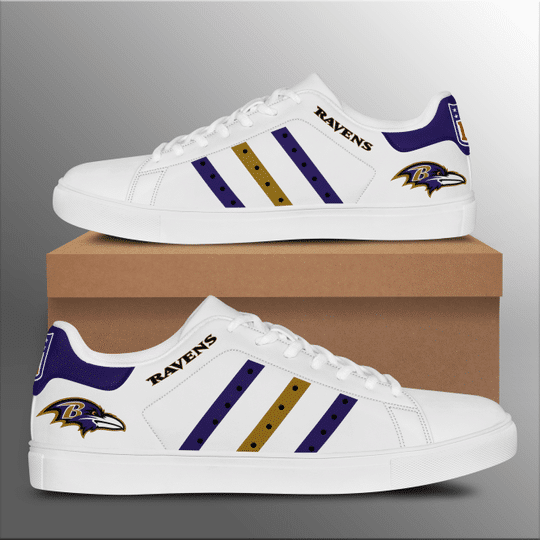 Baltimore Ravens Stan Smith Shoes 1 Baltimore Ravens Stan Smith Shoes