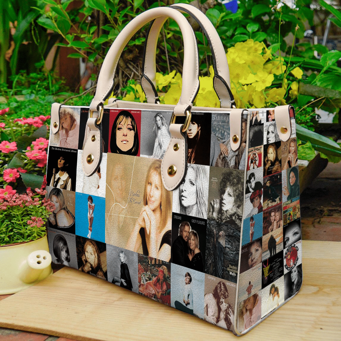 Barbra Streisand Leather Handbag 1 Barbra Streisand Leather Handbag