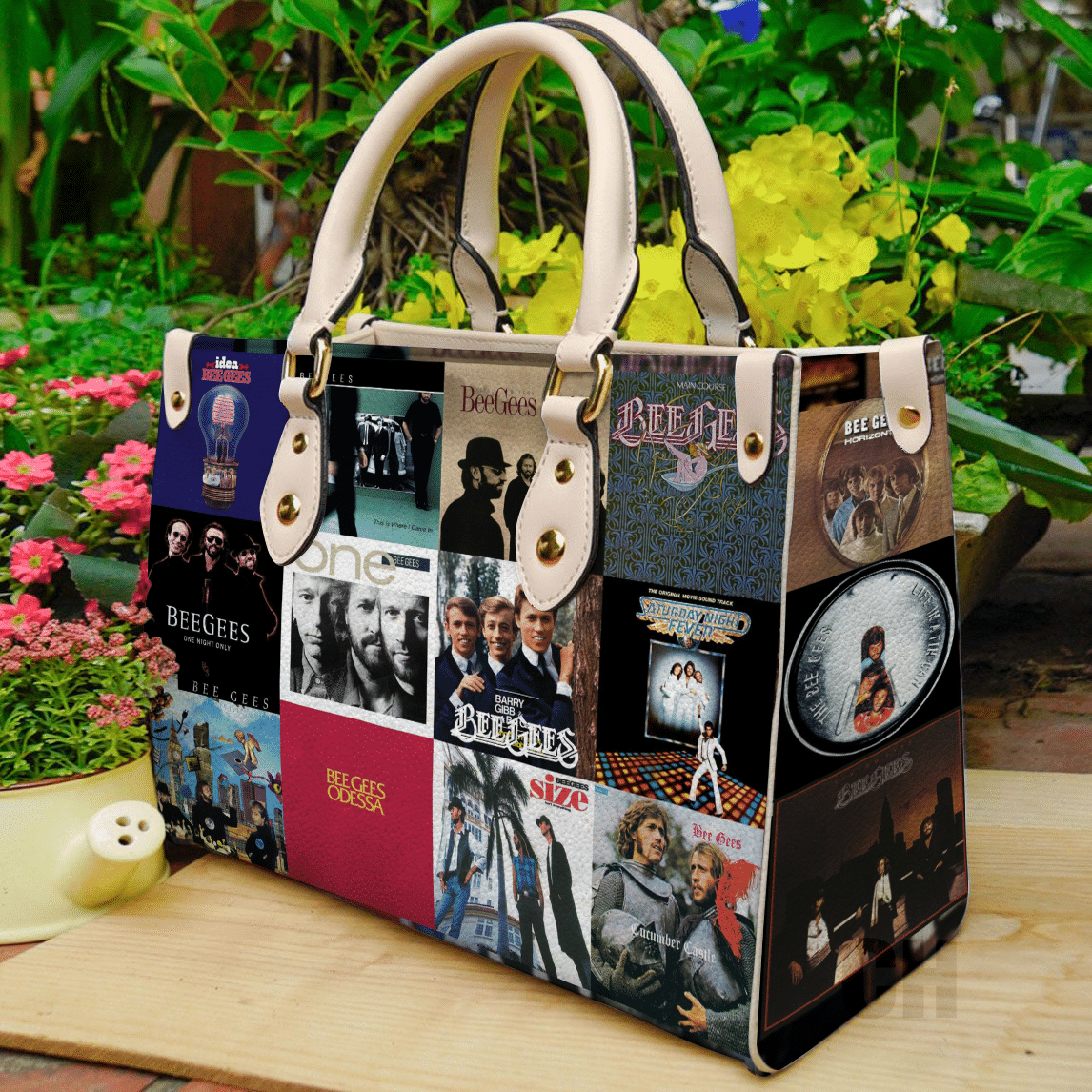 Bee Gees Leather Handbag 1 Bee Gees Leather Handbag