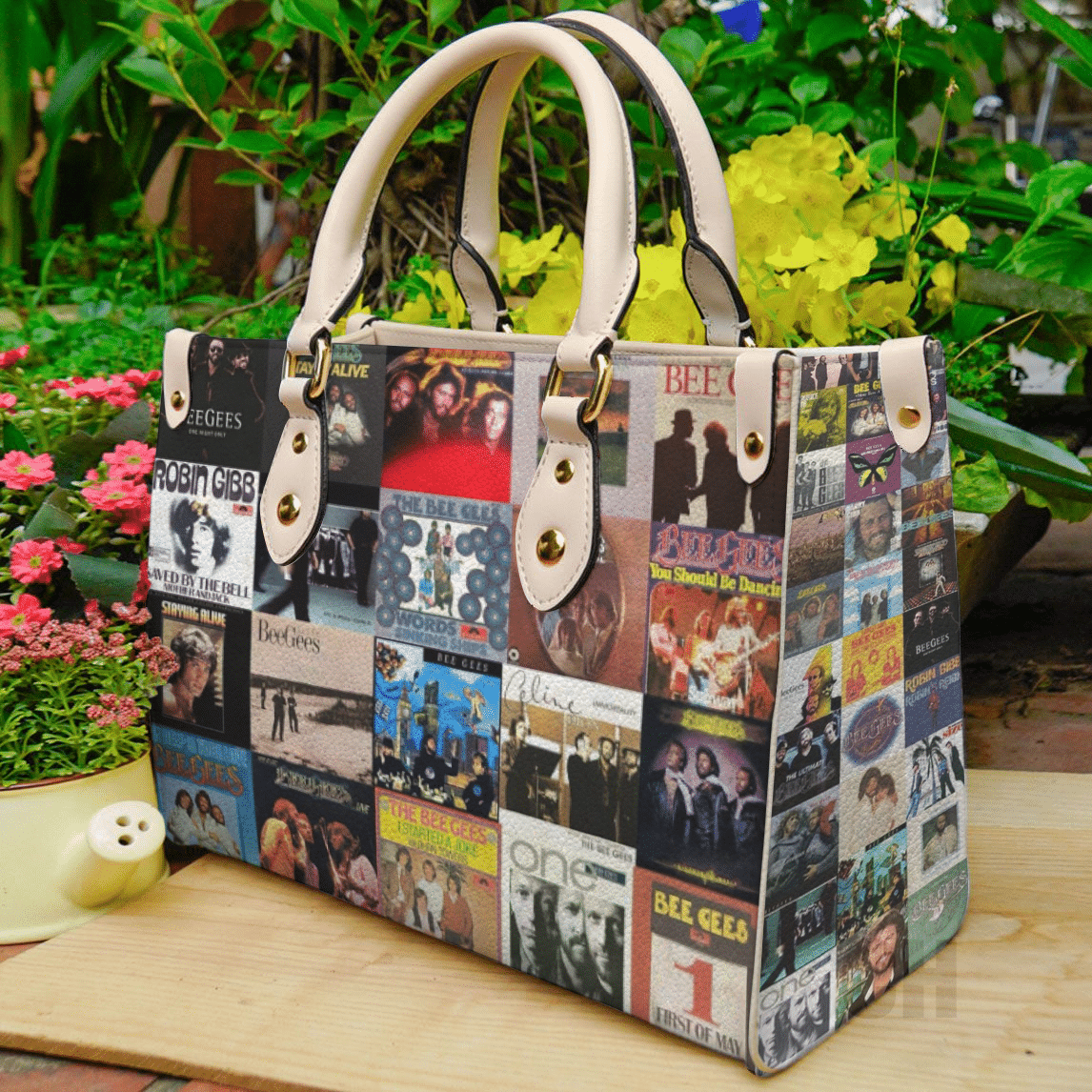 Bee Gees Leather Handbag 1 Bee Gees Leather Handbag