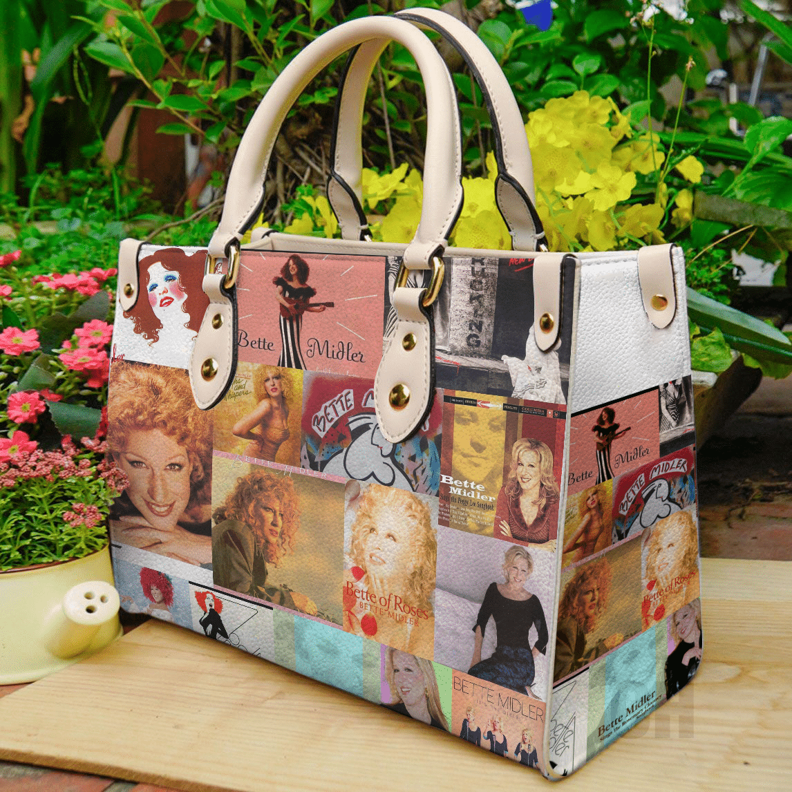 Bette Midler Leather Handbag 1 Bette Midler Leather Handbag