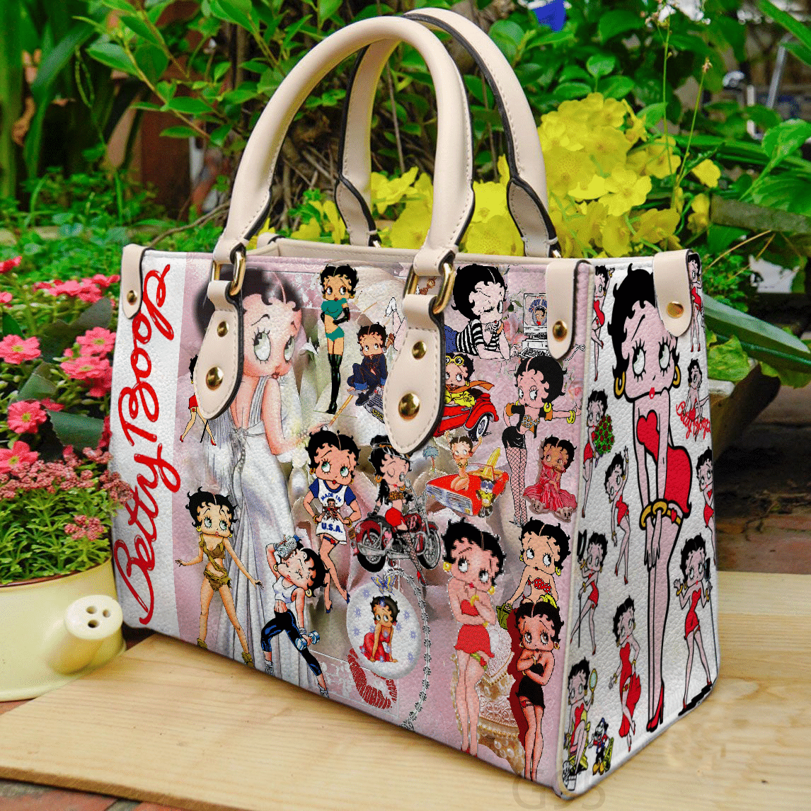 Betty Boop 2 Lover Leather Handbag 1 Betty Boop 2 Lover Leather Handbag