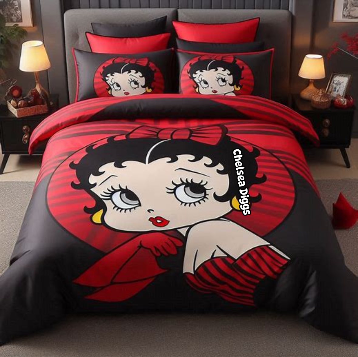 Betty Boop A1 Blanket Bedding Set 1 Betty Boop A1 Blanket Bedding Set