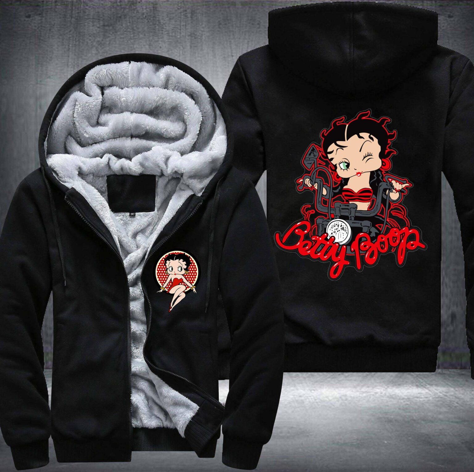Betty Boop Fleece Jacket 1 Betty Boop Fleece Jacket
