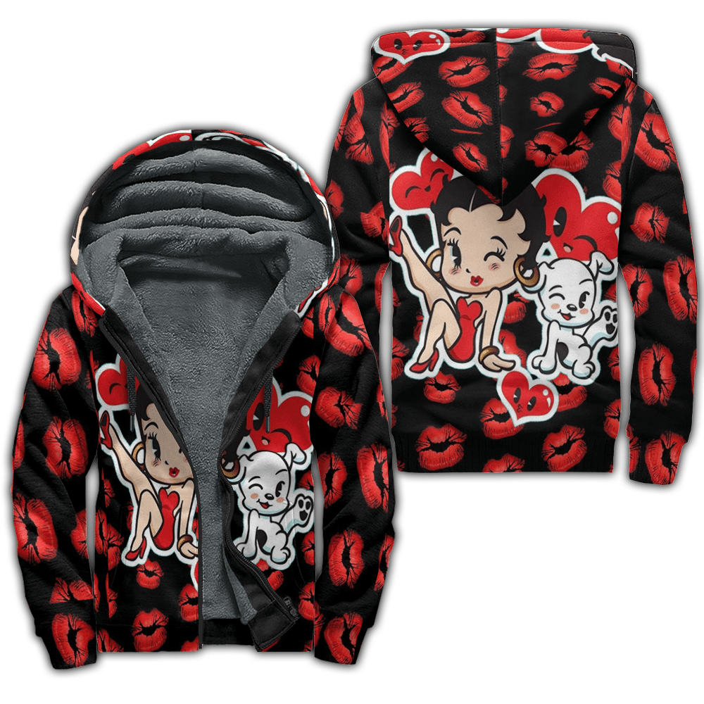 Betty Boop Fleece Jacket 1 Betty Boop Fleece Jacket