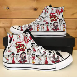 Betty Boop Lover High Top Shoes 01