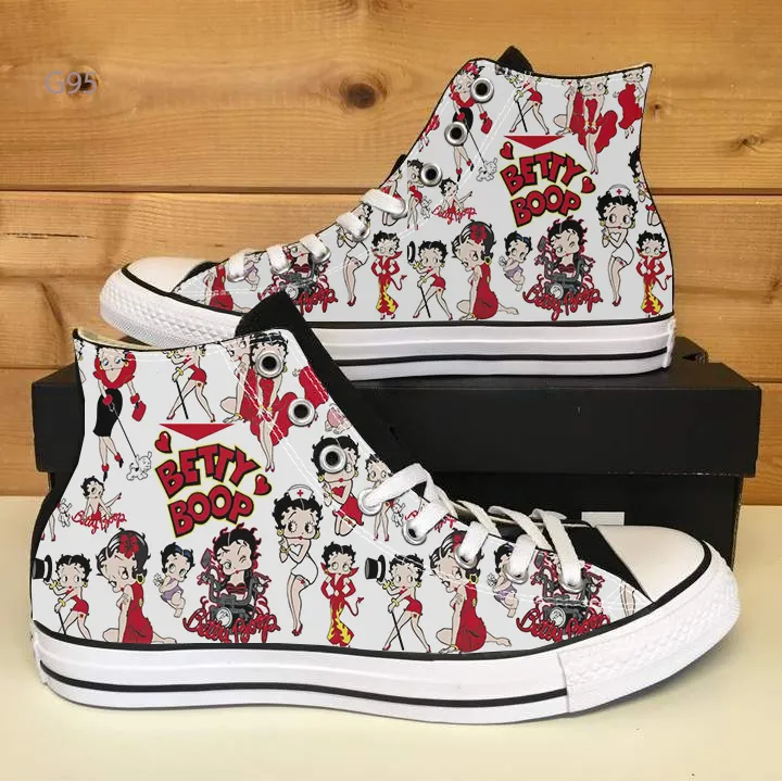 Betty Boop Lover High Top Shoes 01 1 Betty Boop Lover High Top Shoes 01