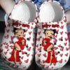 Betty Boop Red Soft Clogs