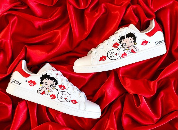 Betty Boop Stan Smith Shoes 1 Betty Boop Stan Smith Shoes
