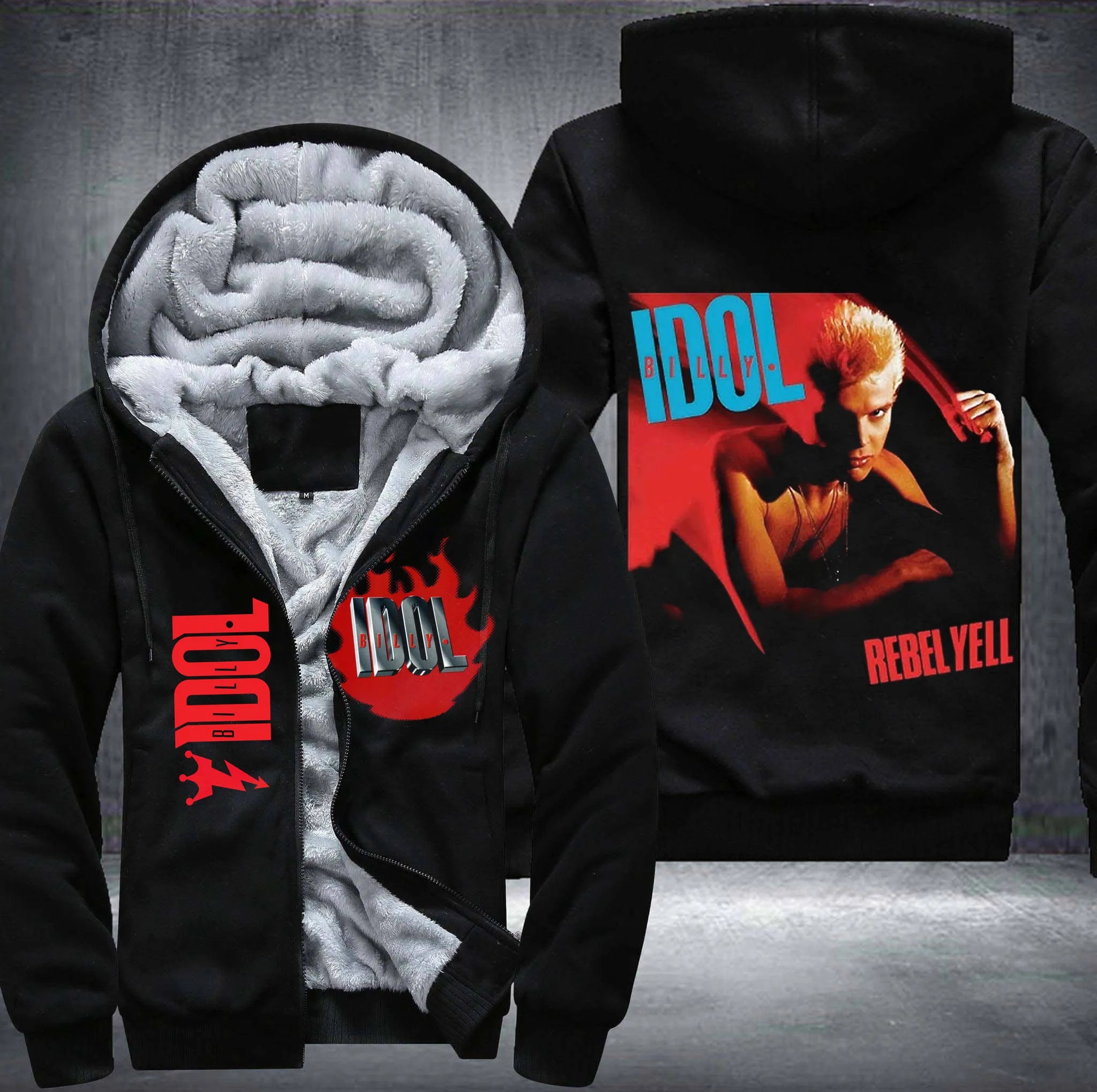 Billy Idol Fleece Jacket 1 Billy Idol Fleece Jacket
