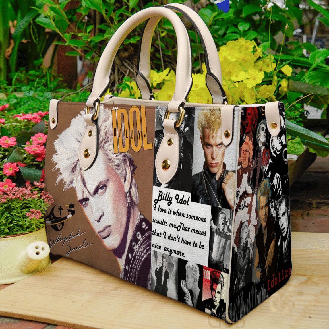 Billy Idol I00 Leather Handbag 1 Billy Idol I00 Leather Handbag