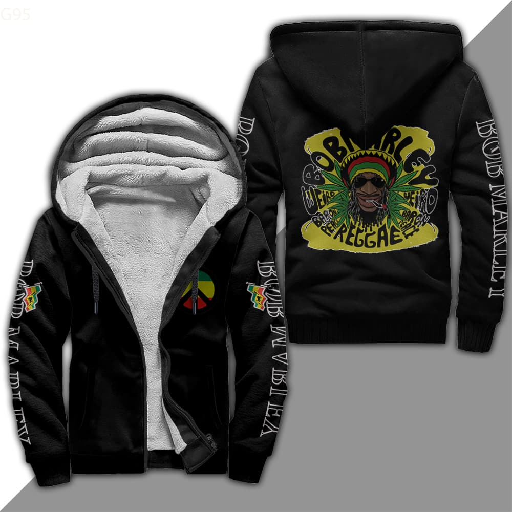 Bob Marley Fleece Jacket 1 Bob Marley Fleece Jacket