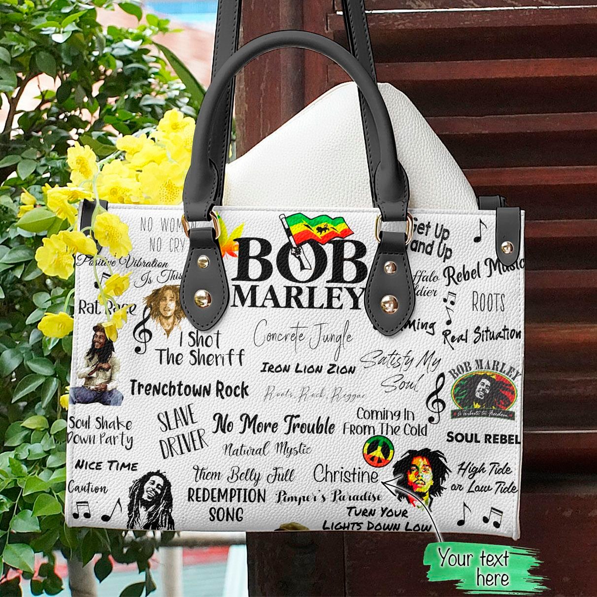 Bob Marley Leather Handbag 1 Bob Marley Leather Handbag