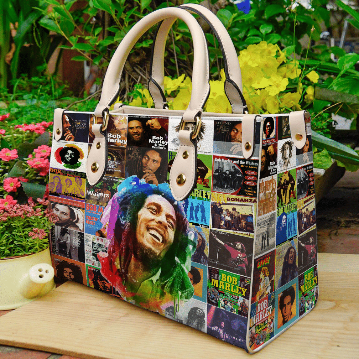 Bob Marley Lover Leather Handbag 1 Bob Marley Lover Leather Handbag