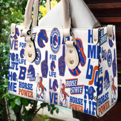 Boise State Broncos Leather Handbag