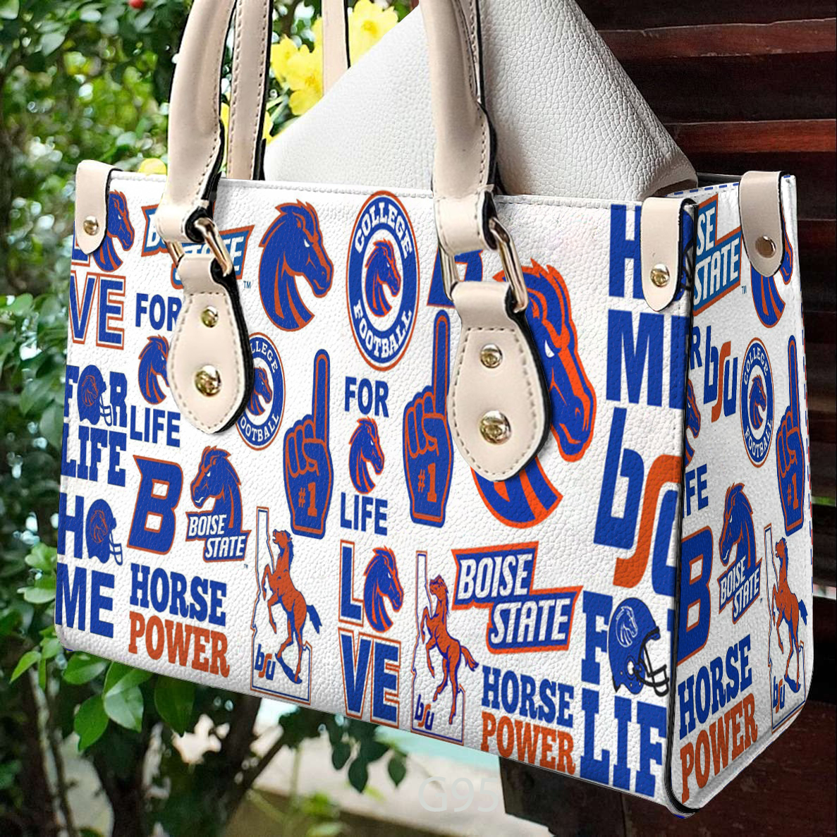 Boise State Broncos Leather Handbag 1 Boise State Broncos Leather Handbag