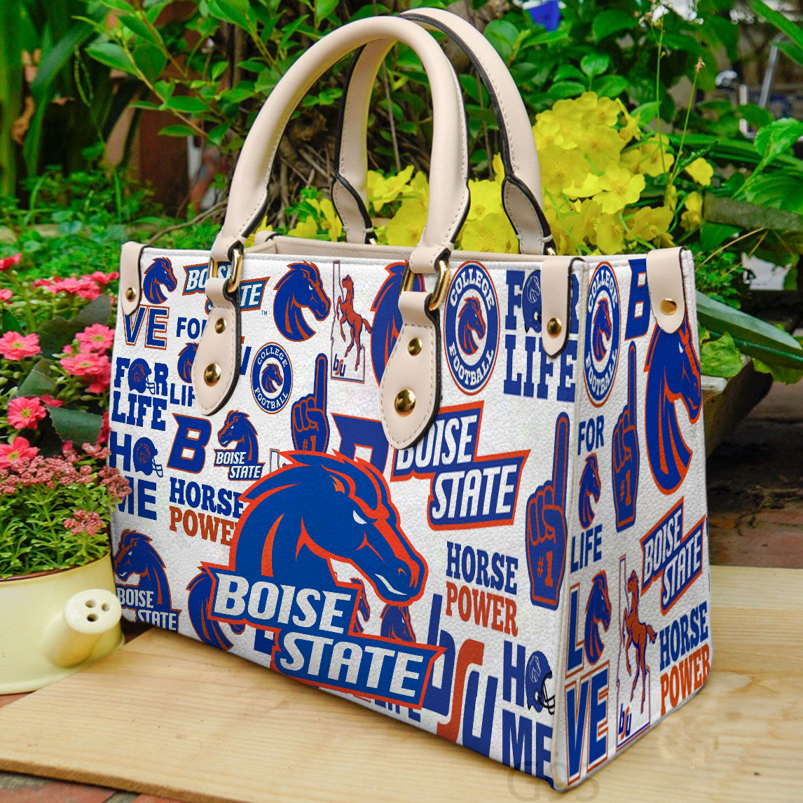 Boise State Broncos Leather Handbag 1 Boise State Broncos Leather Handbag