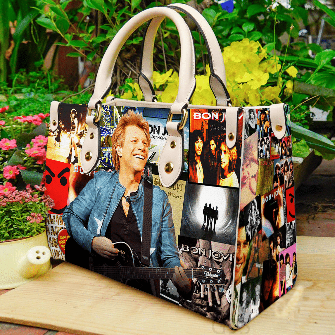 Bon Jovi 1GG Leather Handbag 1 Bon Jovi 1GG Leather Handbag