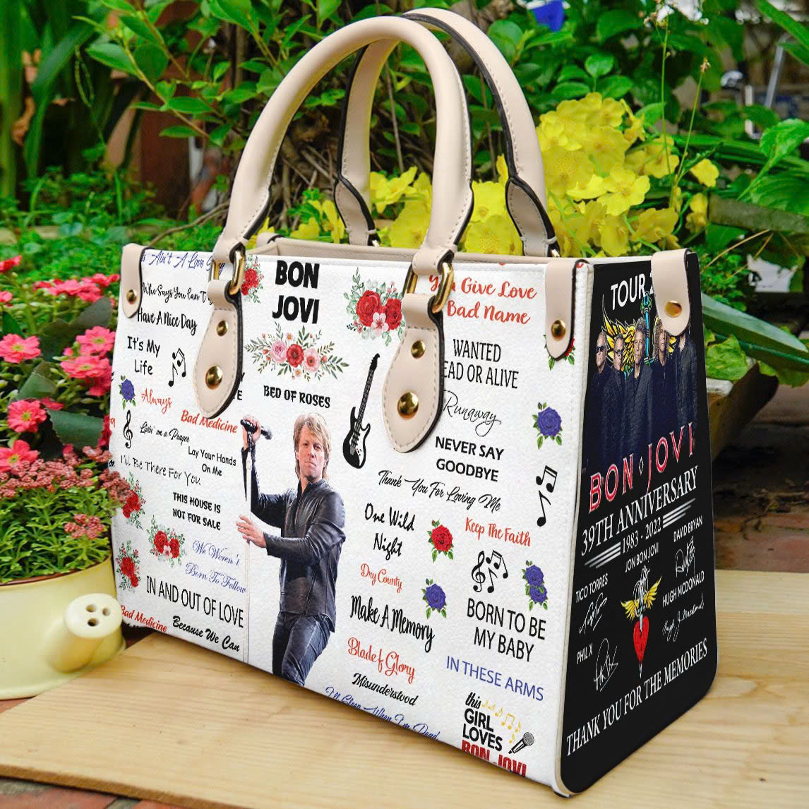 Bon Jovi Leather Handbag 1 Bon Jovi Leather Handbag