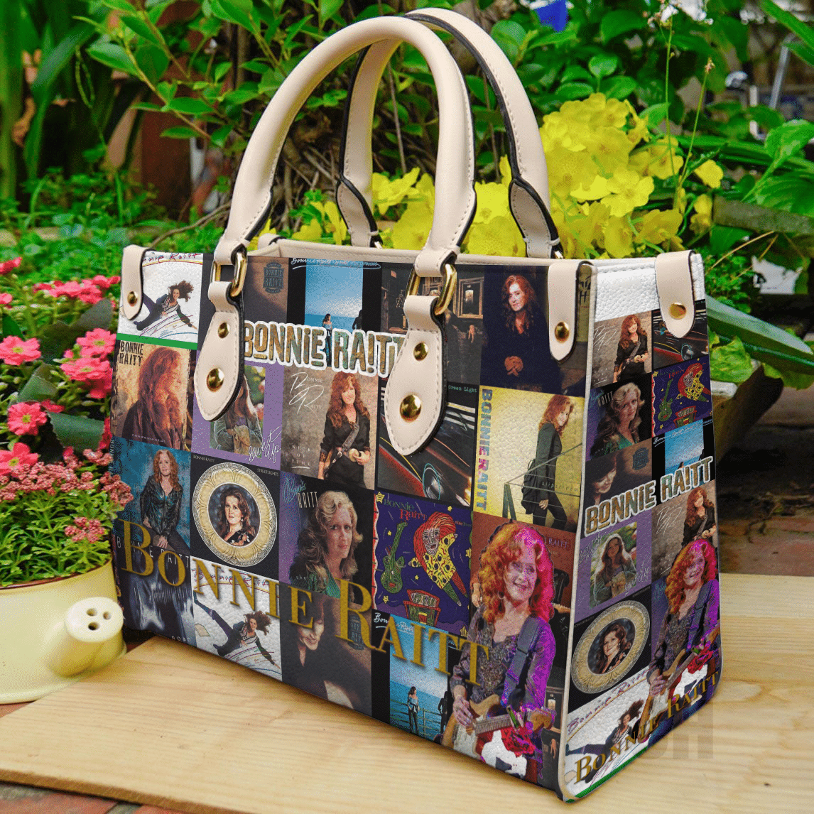 Bonnie Raitt Leather Handbag 1 Bonnie Raitt Leather Handbag