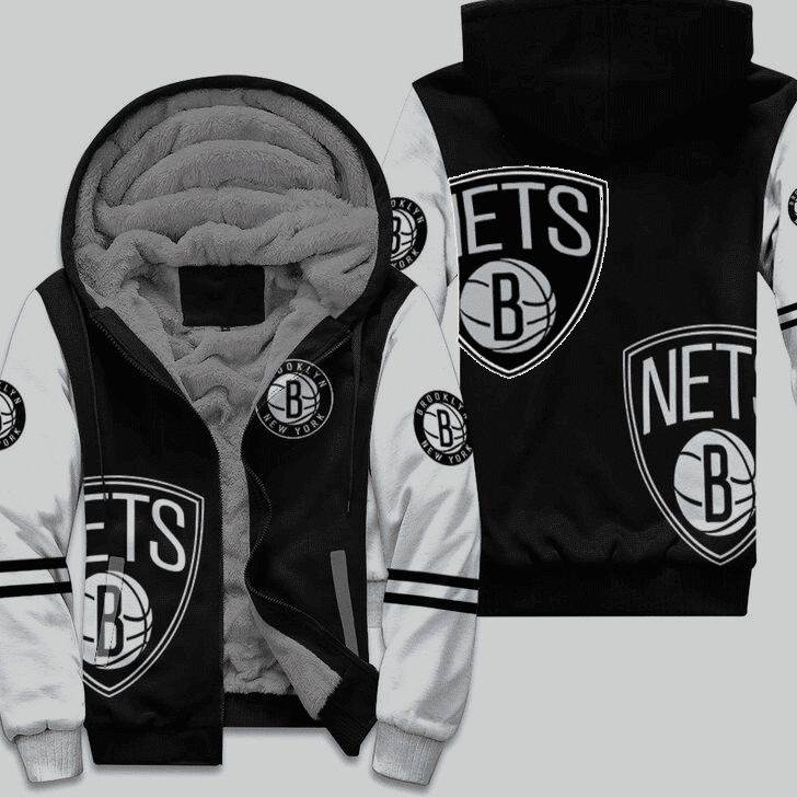 Booklyn Nets Fleece Jacket 1 Booklyn Nets Fleece Jacket