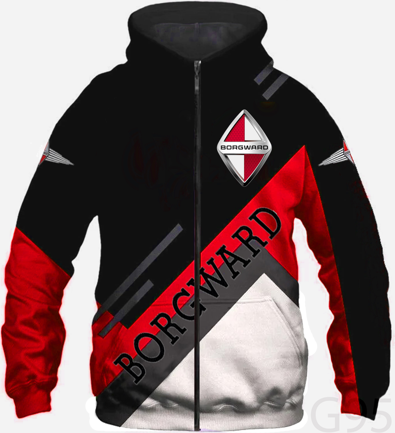 Borgward Hoodie Zip 1 Borgward Hoodie Zip