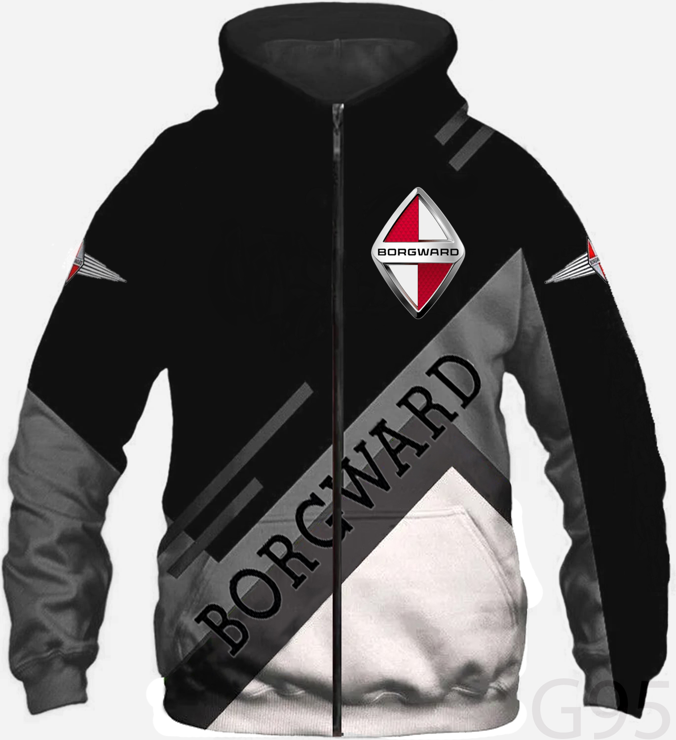Borgward Lover Hoodie Zip 1 Borgward Lover Hoodie Zip