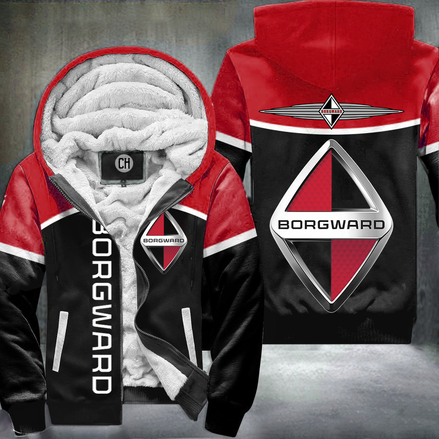 Borgward Red Fleece Jacket 1 Borgward Red Fleece Jacket