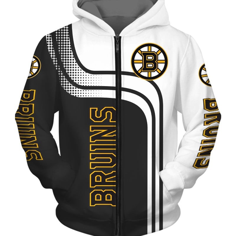 Boston Bruins 1 Hoodie Zip Hoodie 3D 1 Boston Bruins 1 Hoodie Zip Hoodie 3D