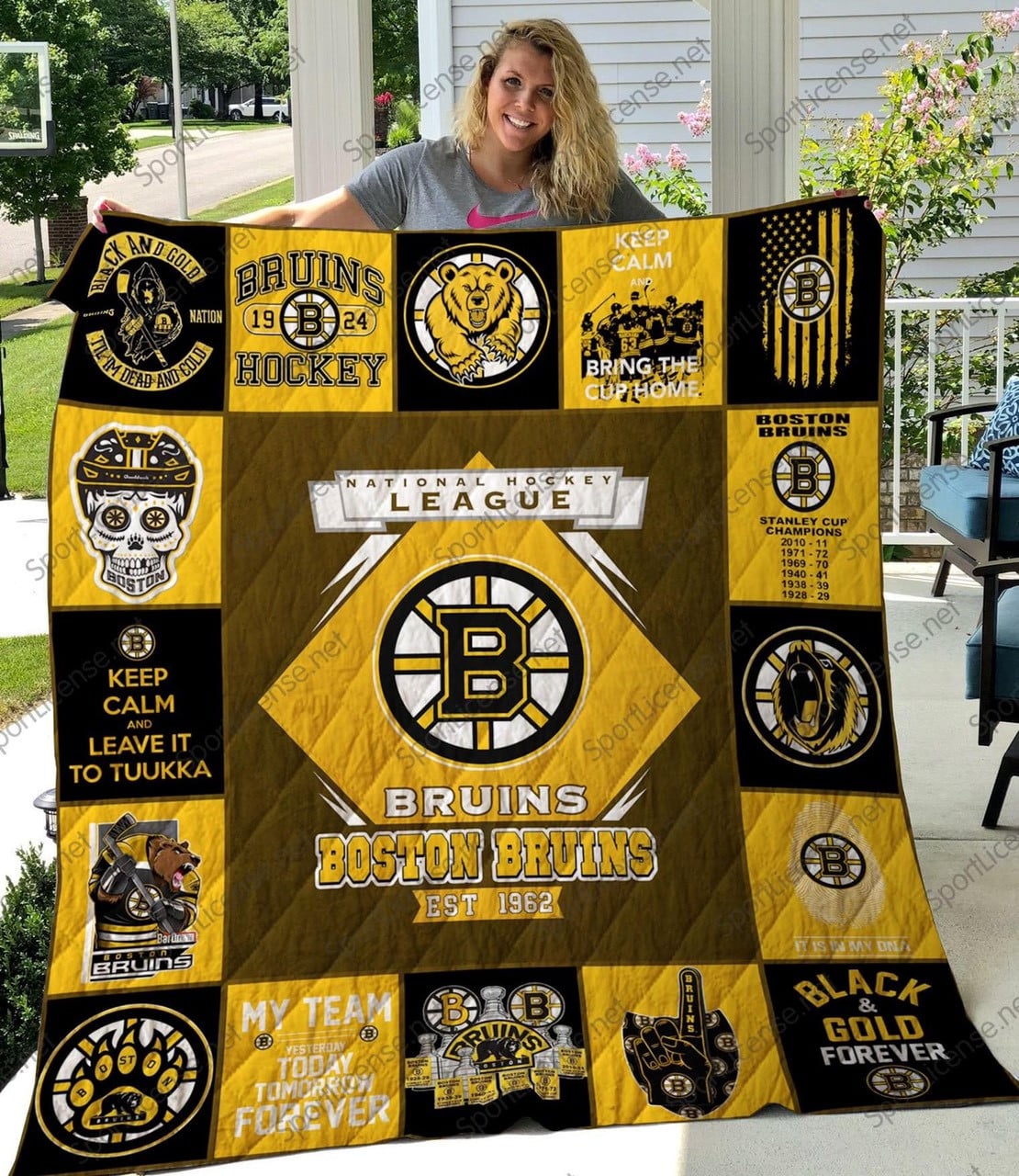 Boston Bruins 3 Blanket 1 Boston Bruins 3 Blanket