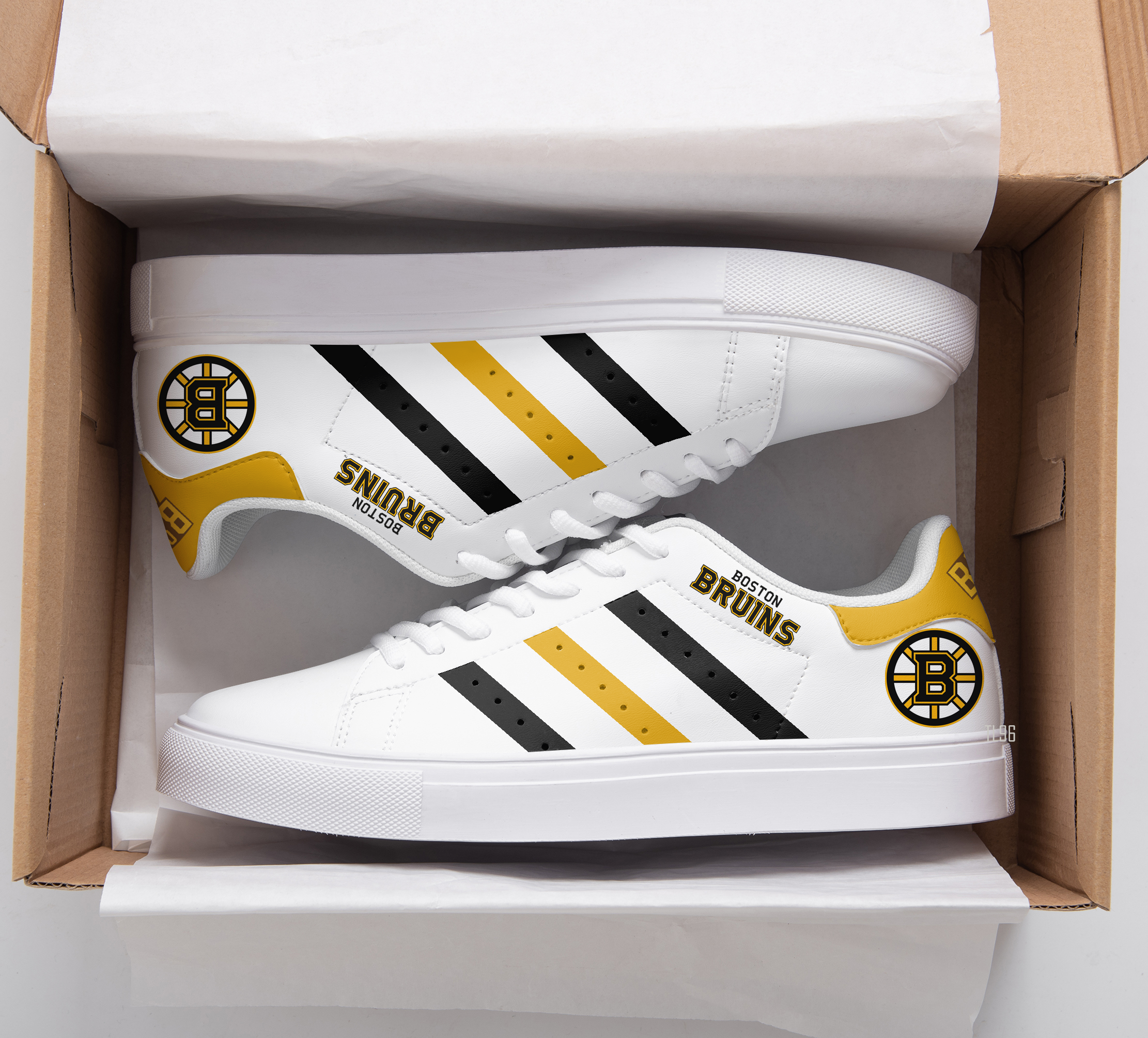 Boston Bruins A0 Stan Smith Shoes 1 Boston Bruins A0 Stan Smith Shoes