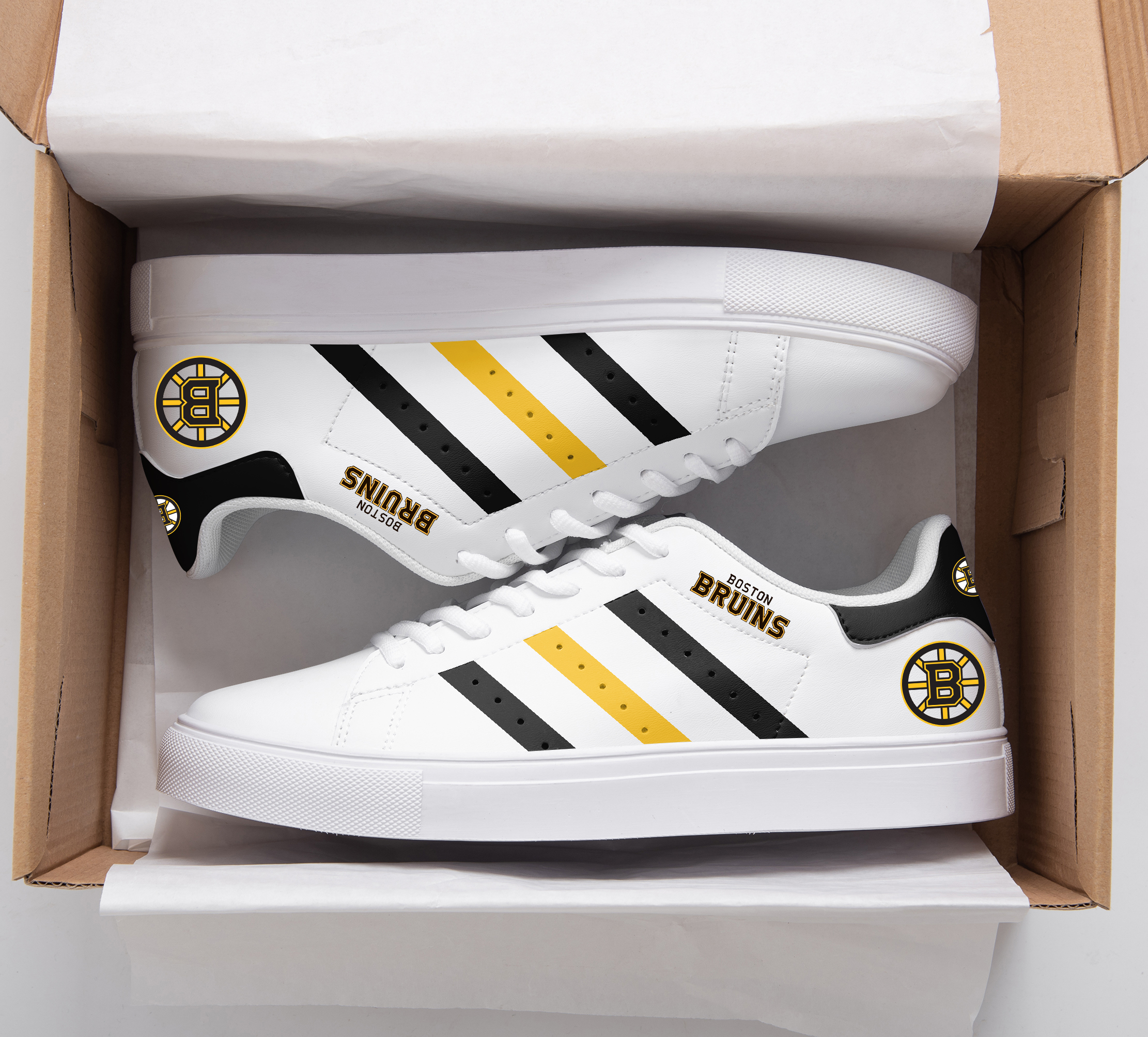 Boston Bruins A1 Stan Smith Shoes 1 Boston Bruins A1 Stan Smith Shoes