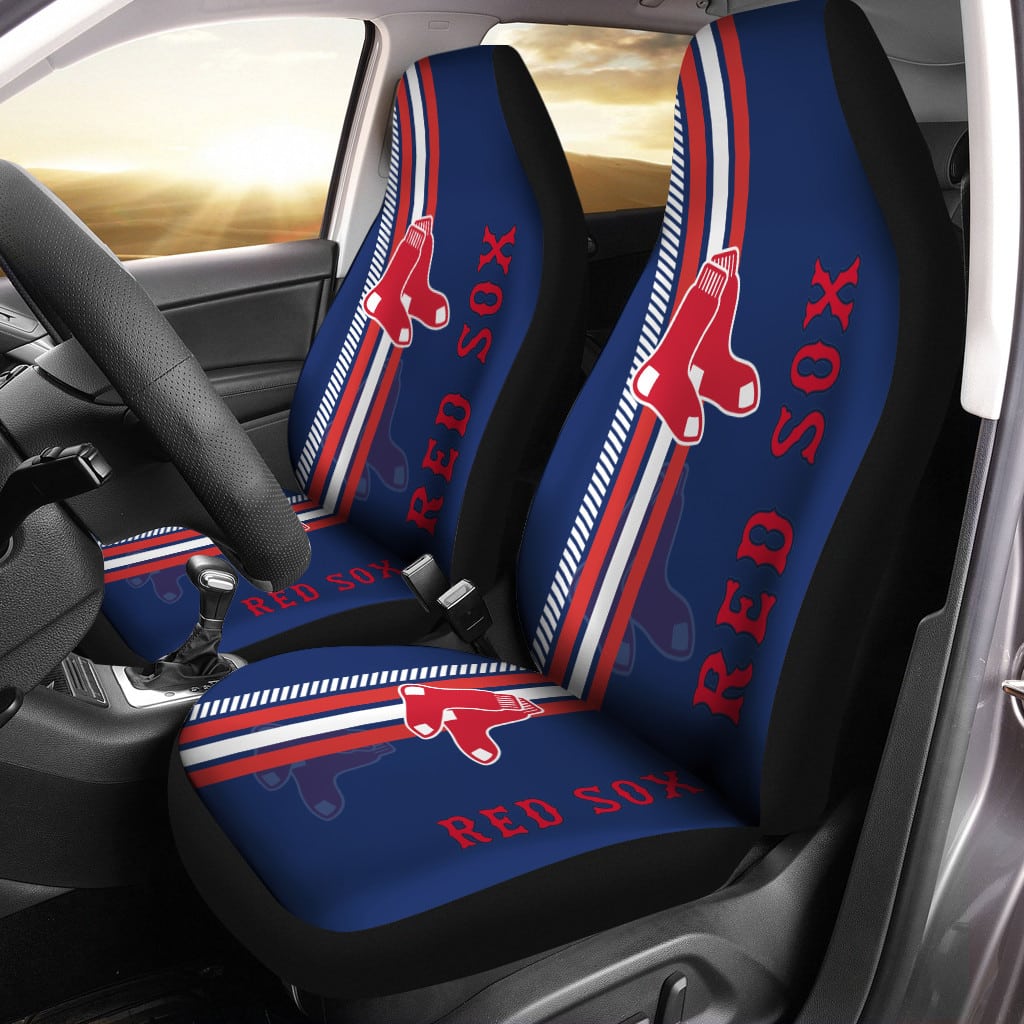 Boston Red Sox 2 Seat Covers 1 Boston Red Sox 2 Seat Covers