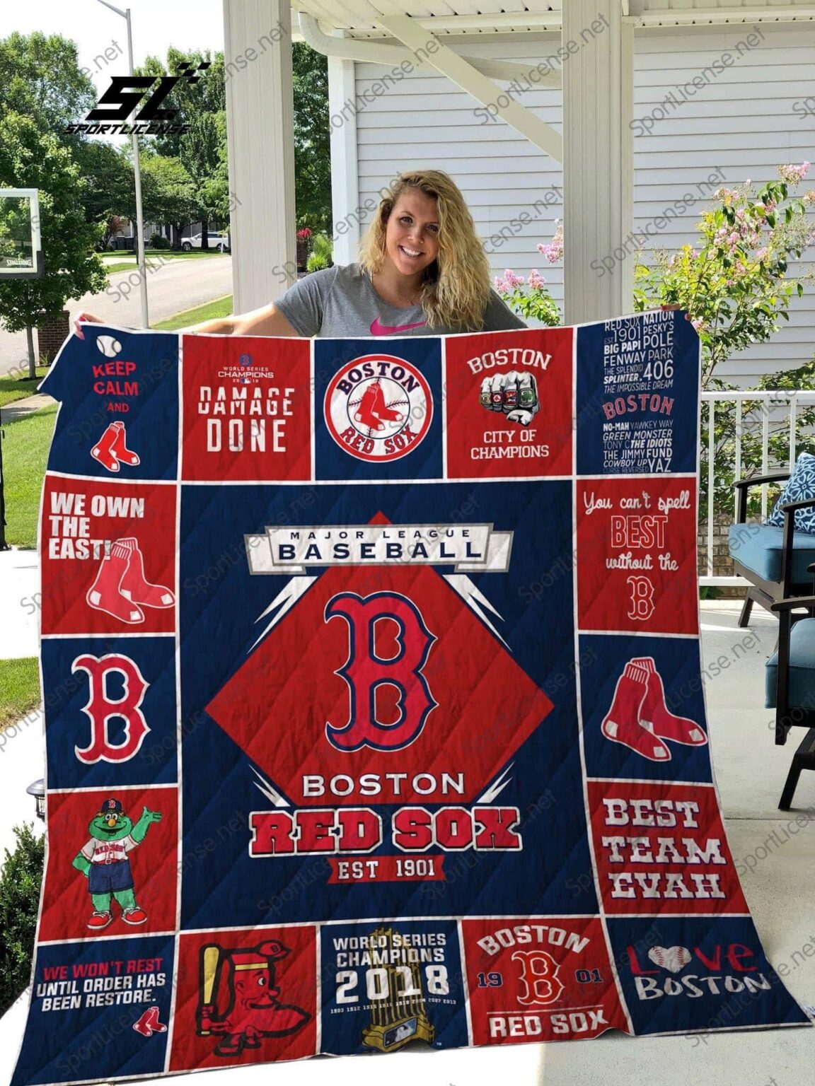 Boston Red Sox 2G Blanket 1 Boston Red Sox 2G Blanket
