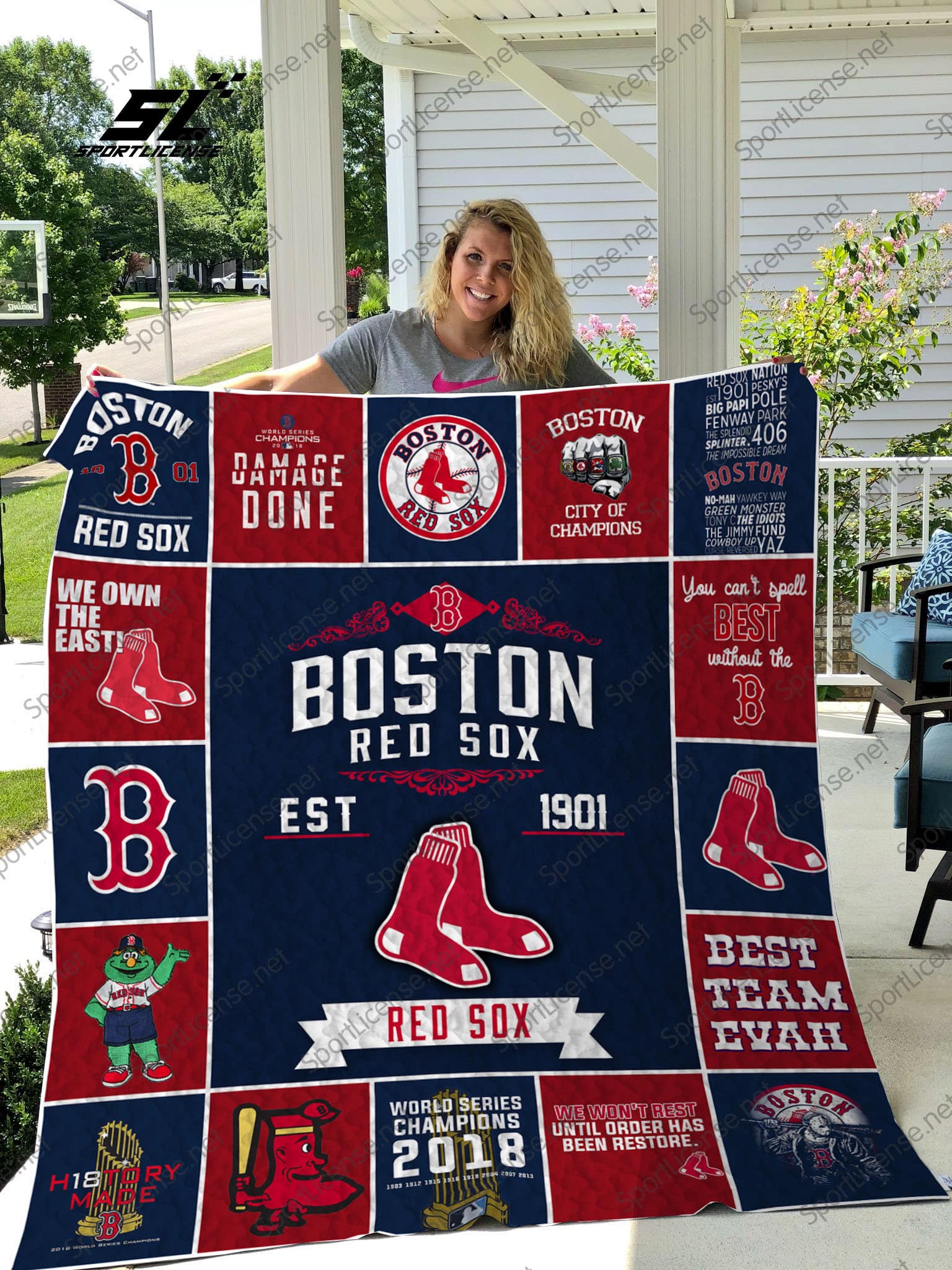 Boston Red Sox 7 Blanket 1 Boston Red Sox 7 Blanket
