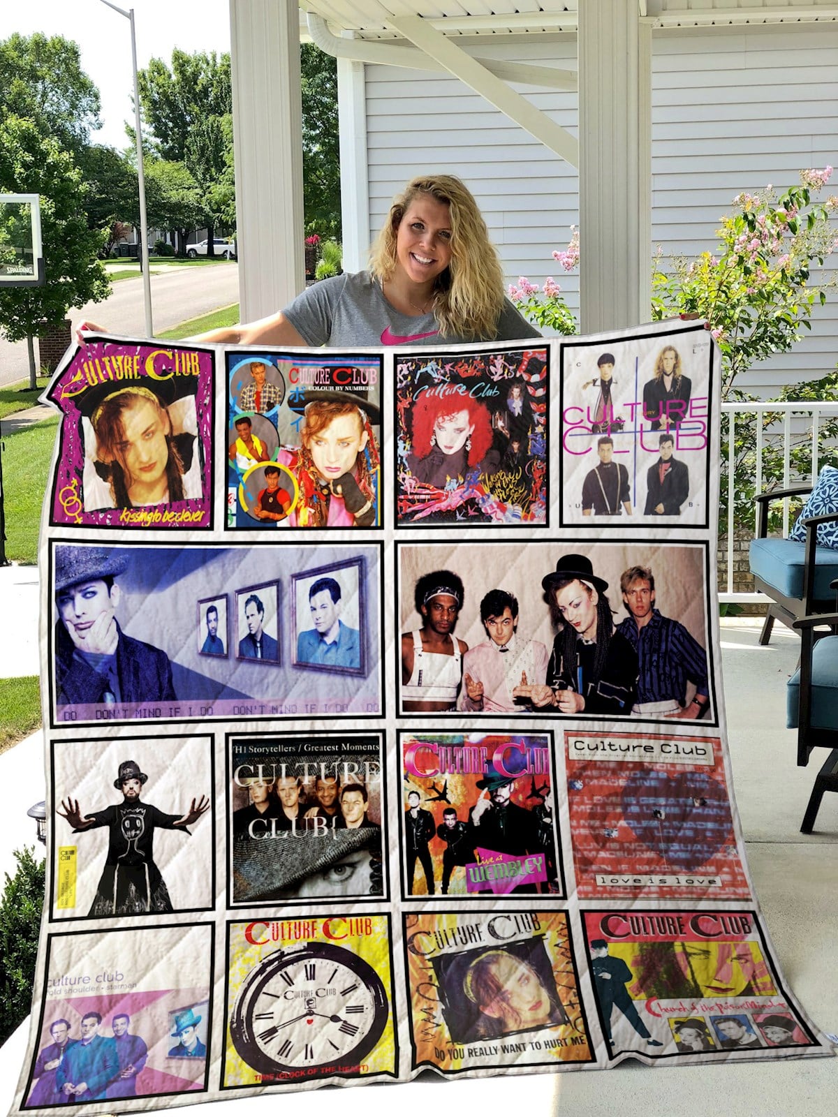 Boy George Culture Club Band Blanket 1 Boy George Culture Club Band Blanket